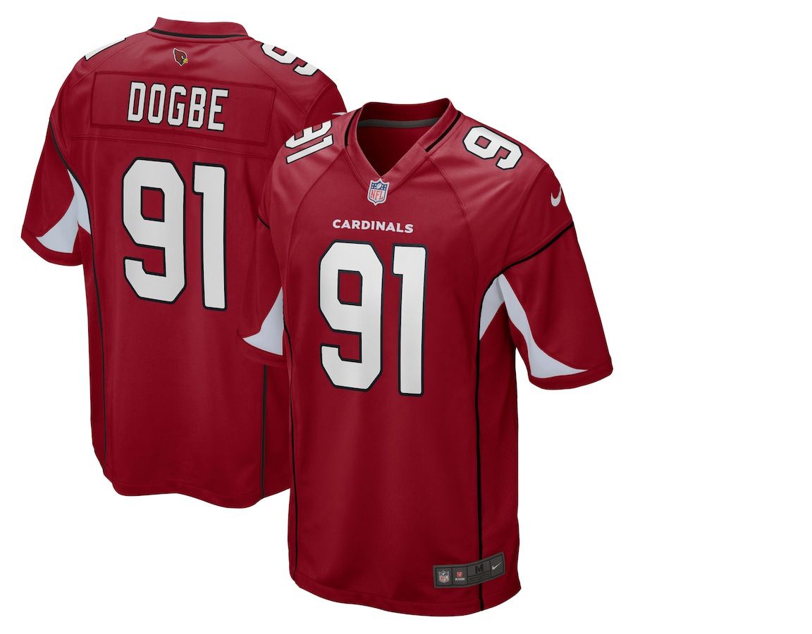 Men Arizona Cardinals #91 Michael Dogbe Nike Cardinal Game NFL Jersey->arizona cardinals->NFL Jersey